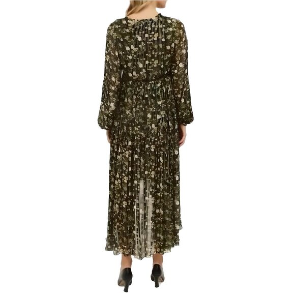 Rococo Sand Flora High Low Maxi Dress Green & Black Size Small Revolve - Picture 2 of 10